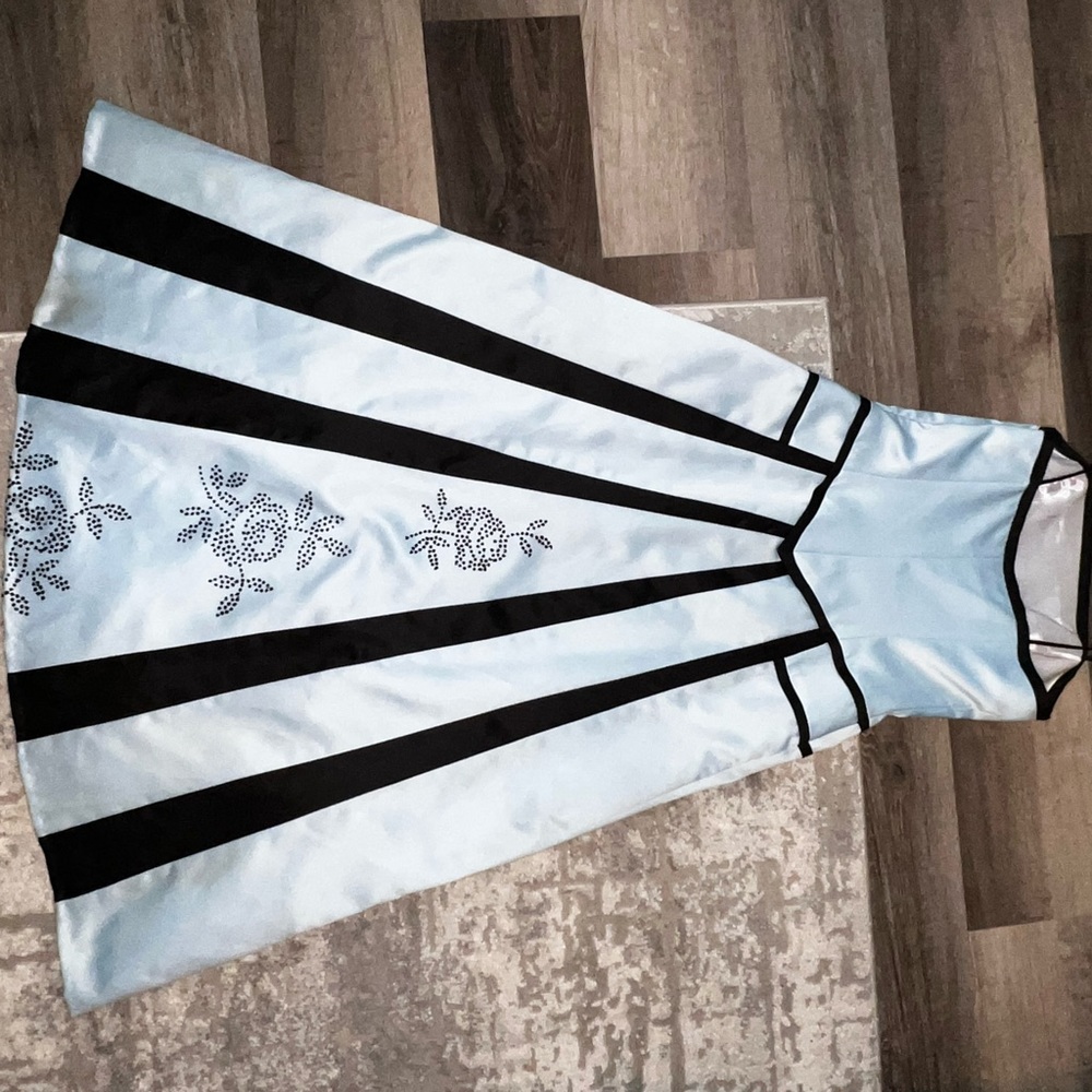 Black and baby blue very beautiful